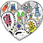 2026_09_07 dessins Niki de Saint Phalle pour spectacle clownesque de lEmbrayage à paillettes
